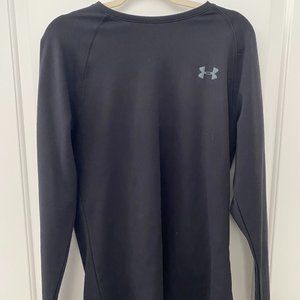 Black Under Armour Fitted Cold Gear Top